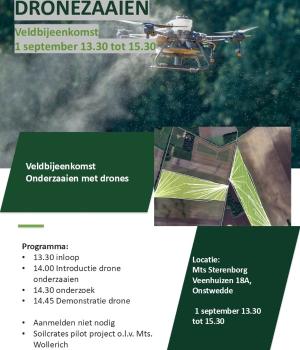 Veldbijeenkomst Onderzaaien met drones