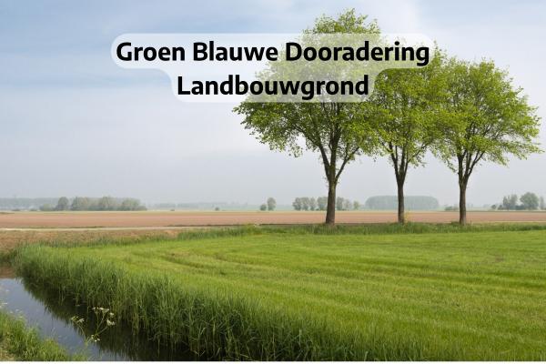 Groen Blauwe Dooradering Landbouwgrond